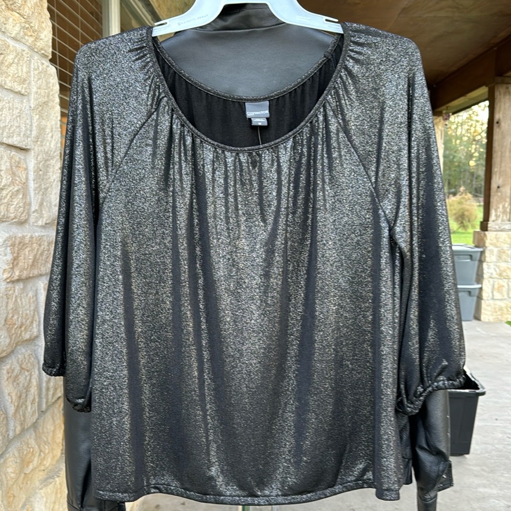 Black top 3/4 sleeve